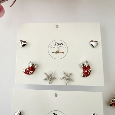 Conjunto de Brincos  Natal #135