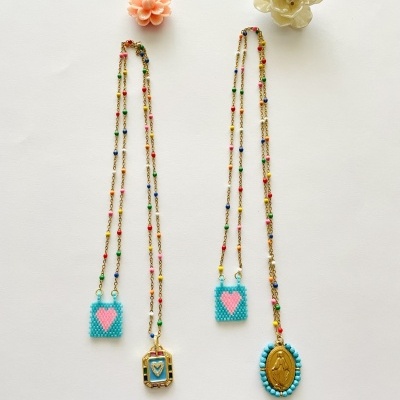 Escapulário Santa e coração #34