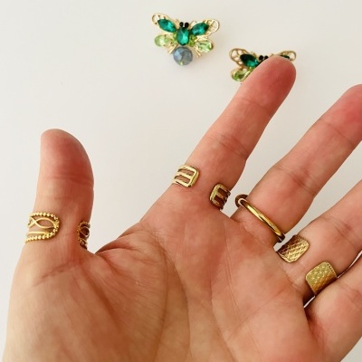 Anéis em aço ajustáveis #244