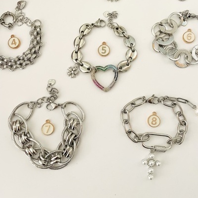 Pulseiras prateadas #104