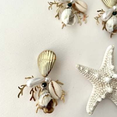 Brincos Conchas e Búzios