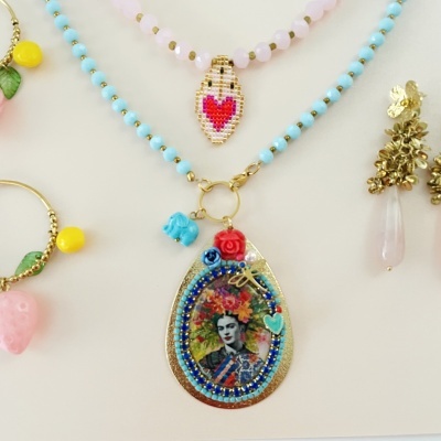 Colar Frida ou colar coração🌹❤️ #6