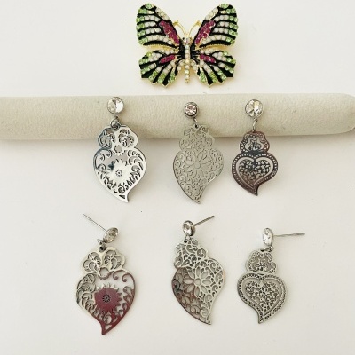 Brincos Corações de Viana - mod #2