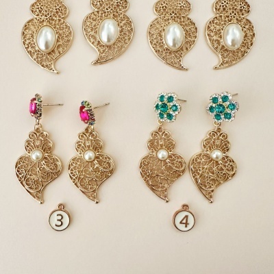 Brincos Corações de Viana - Mod #7*