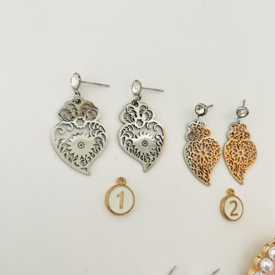 Brincos Corações de Viana - mod #2