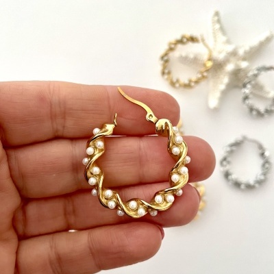 Argolas douradas e prateadas #14*