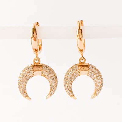 Argolas lua invertida #36