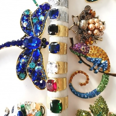 Anéis com cristal #27