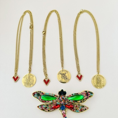 Escapulário Missangas e Arcanjos 🤍⭐️ #44