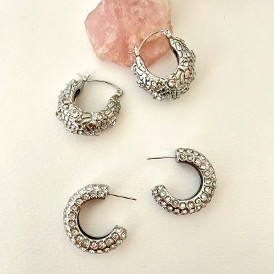 Argolas prateadas #28*