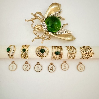 PROMOÇÃO - Anéis em aço ajustáveis #297