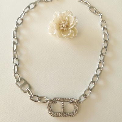 Colar peça zircónias