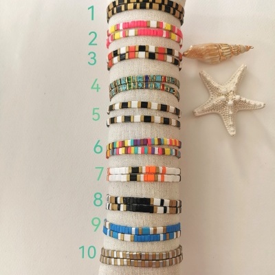 Pulseiras elásticas coloridas #145