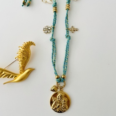 Colar cordão Santo António