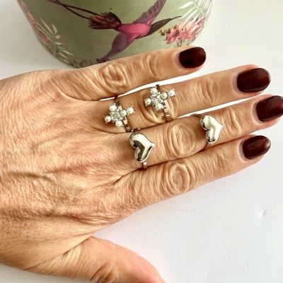 Anéis prateados #176