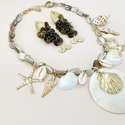 Colar conchas - madrepérola