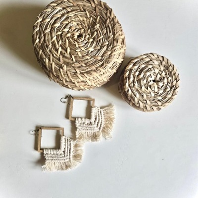 Brincos Macramé