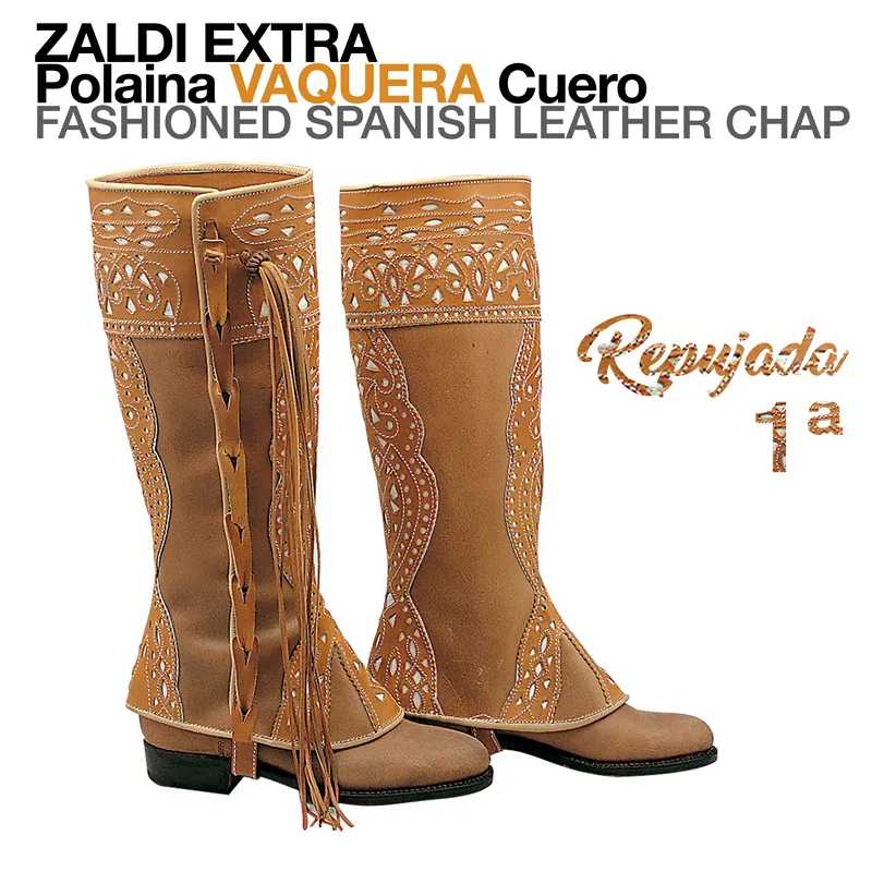 POLAINAS VAQUEIRA COURO TRAB. 1ª -Z-E-