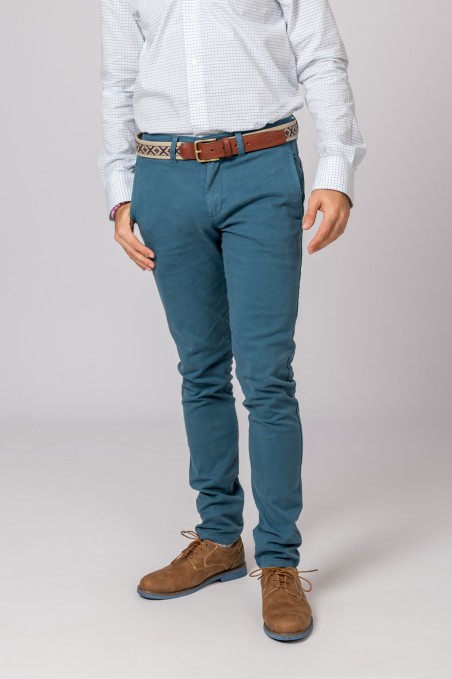 CALÇAS CHINO CLASSIC AZUL DUCATI