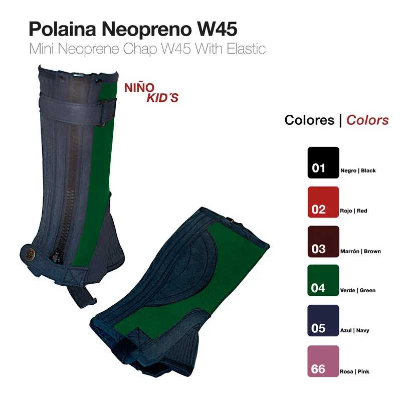 POLAINAS NEOPRENE CRI. W45 PRETO