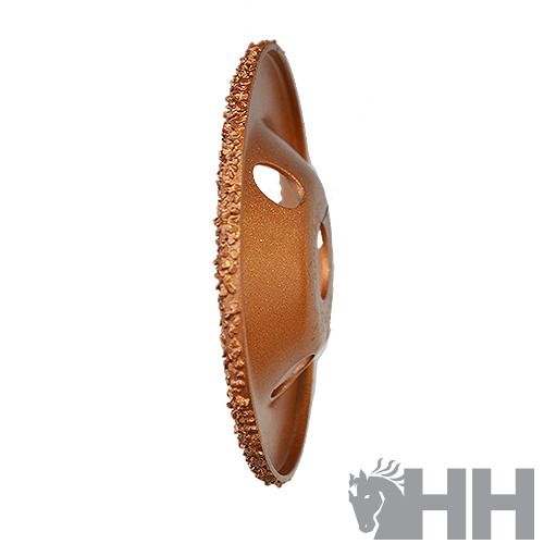 Disco abrasivo de corte metálico cobre com borda granulada