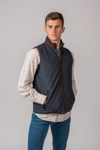 Colete Homem Cro British Azul Marinho