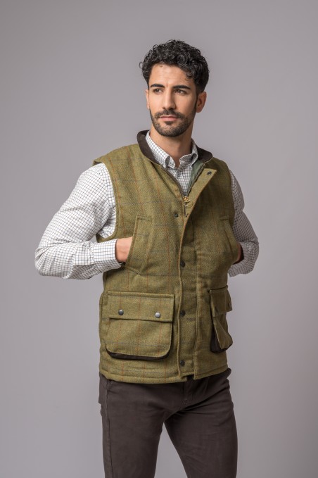 COLETE TWEED FOREST GREEN