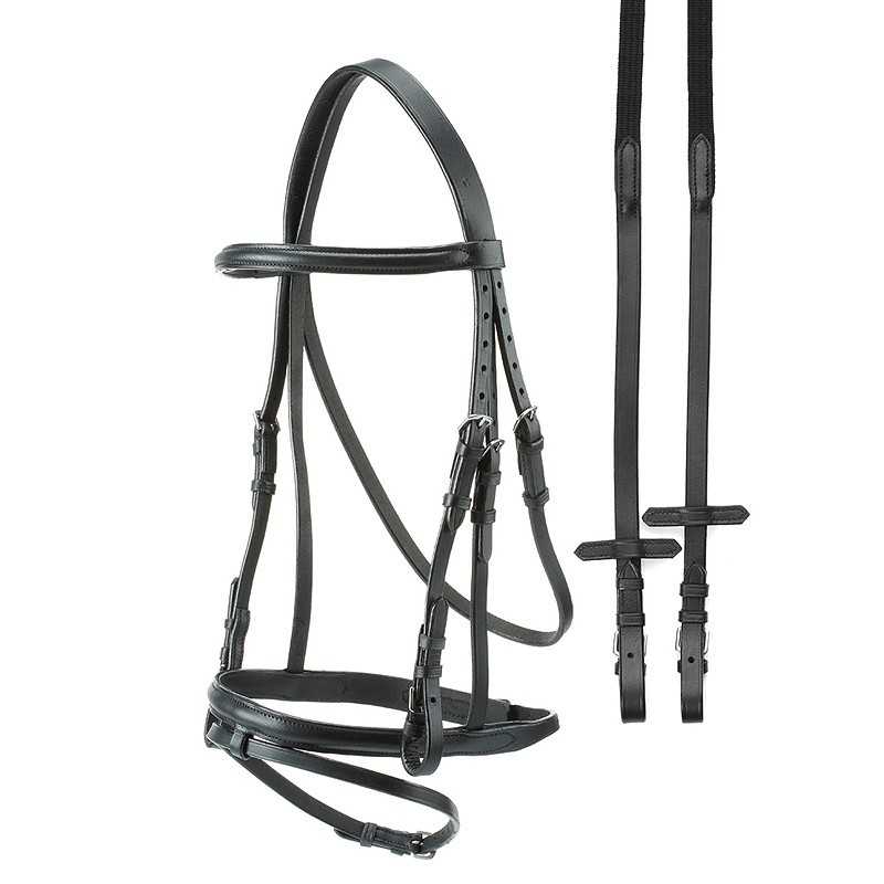 Cabeçada em couro liso