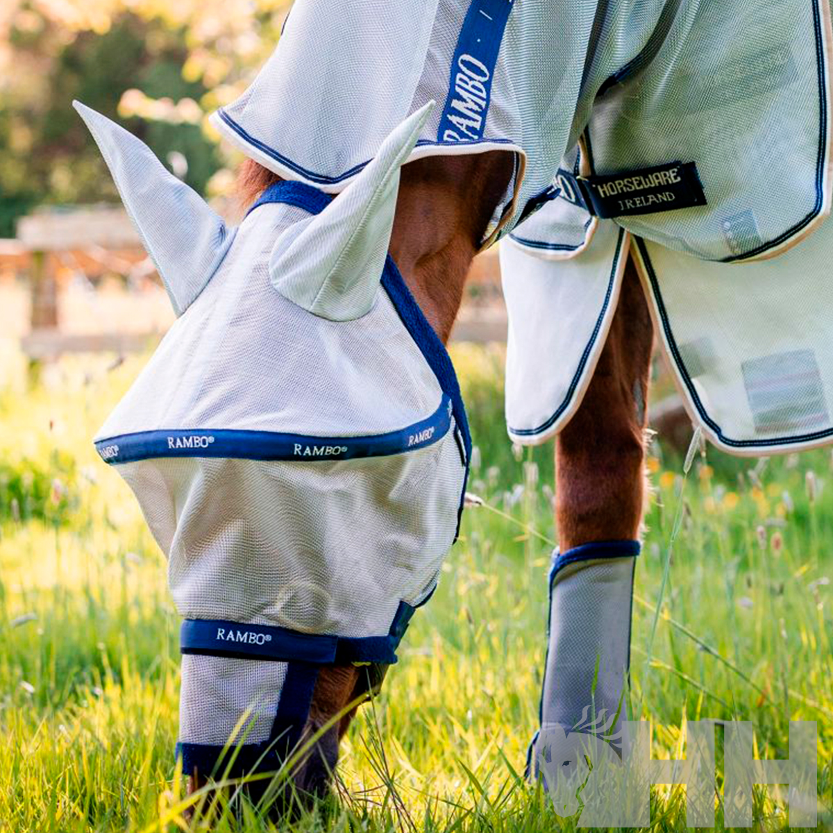 MÁSCARA RAMBO PLUS ANTIMOSCAS COM ORELHEIRAS