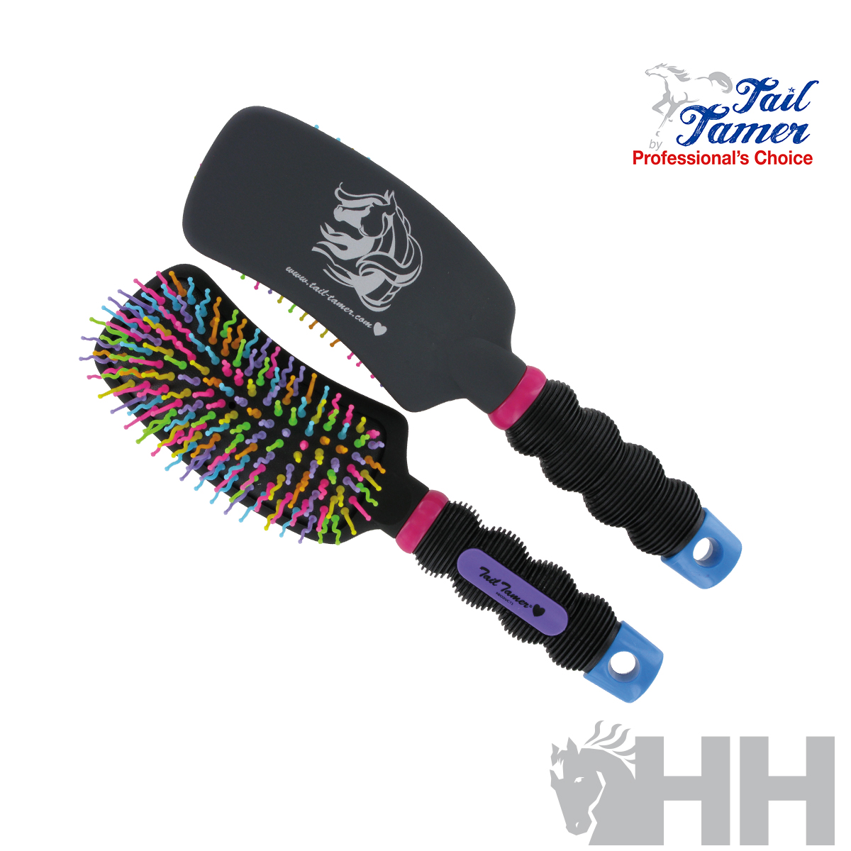 ESCOVA PROFESSIONAL'S CHOICE TAIL TAMER PARA CRINAS E RABADA RAINBOW CURVO
