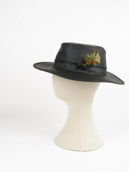 CHAPÉU SOMBRERO PLUMA BRITISH IMPERMEÁVEL VERDE
