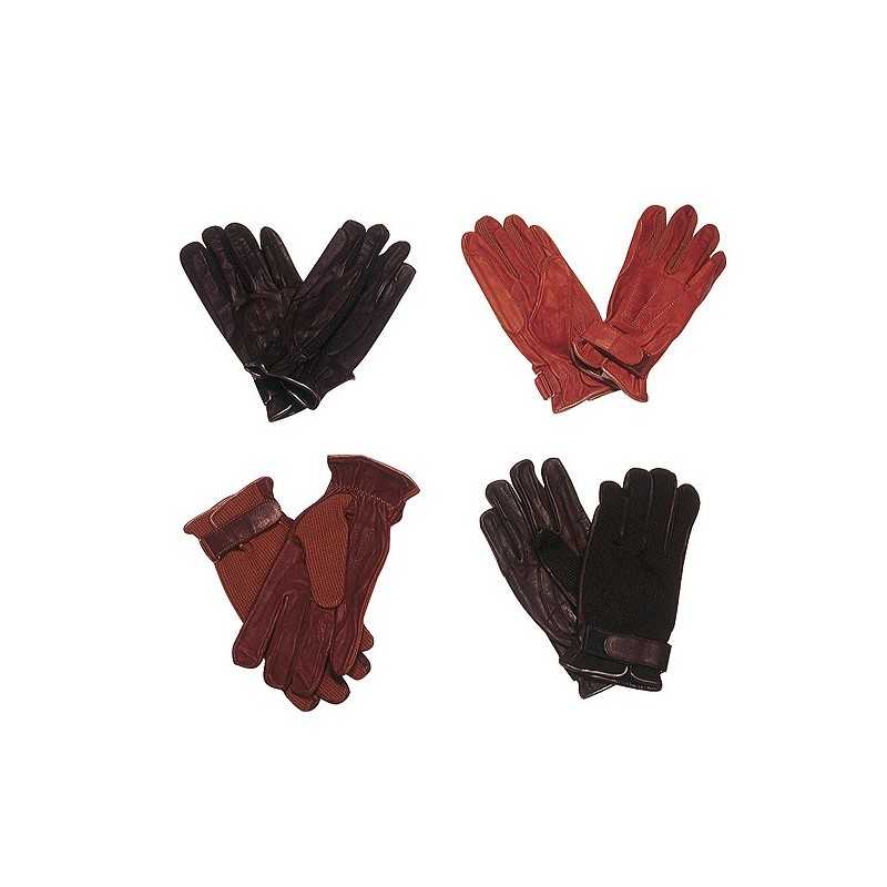 Luvas de napa e tecido