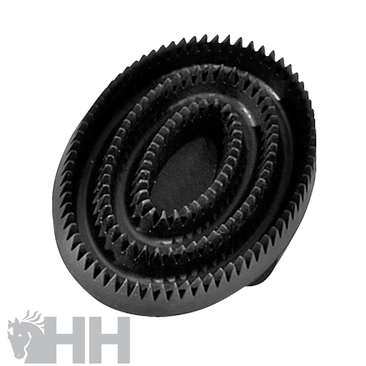 Escova oval preta com cerdas duras em três tamanhos