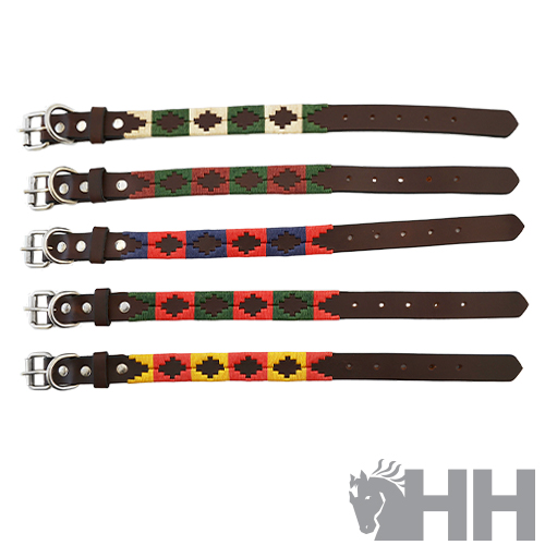 COLEIRA LEXHIS PARA CÃES COURO MODELO NAVAJO