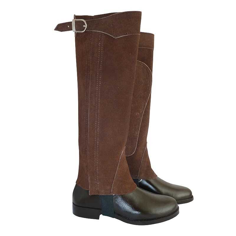 Polainas DE CAMURÇA COM FECHO E VELCRO