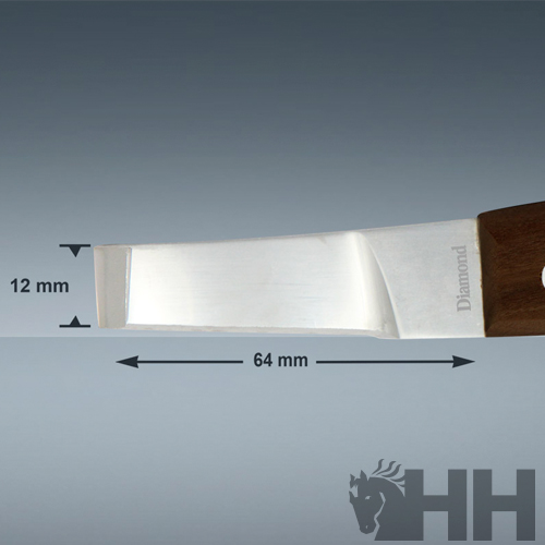 FACA DE CASCOS DIAMOND CABO MADEIRA HOJA PLANA LARGA