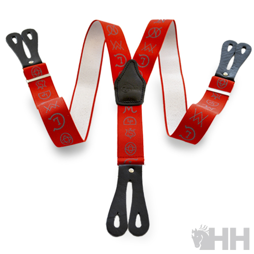 SUSPENSÓRIOS LEXHIS ELÁSTICO PARA BOTÃO E CINTA MOTIVOS FERROS