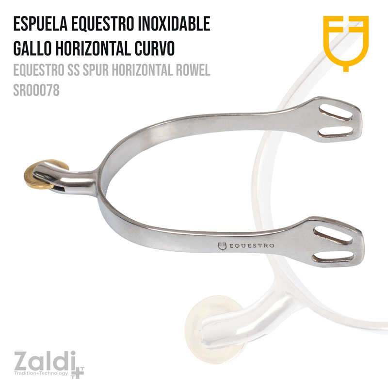 ESPORA EQUESTRO INOX PUA HORIZONTAL SR00078 25mm