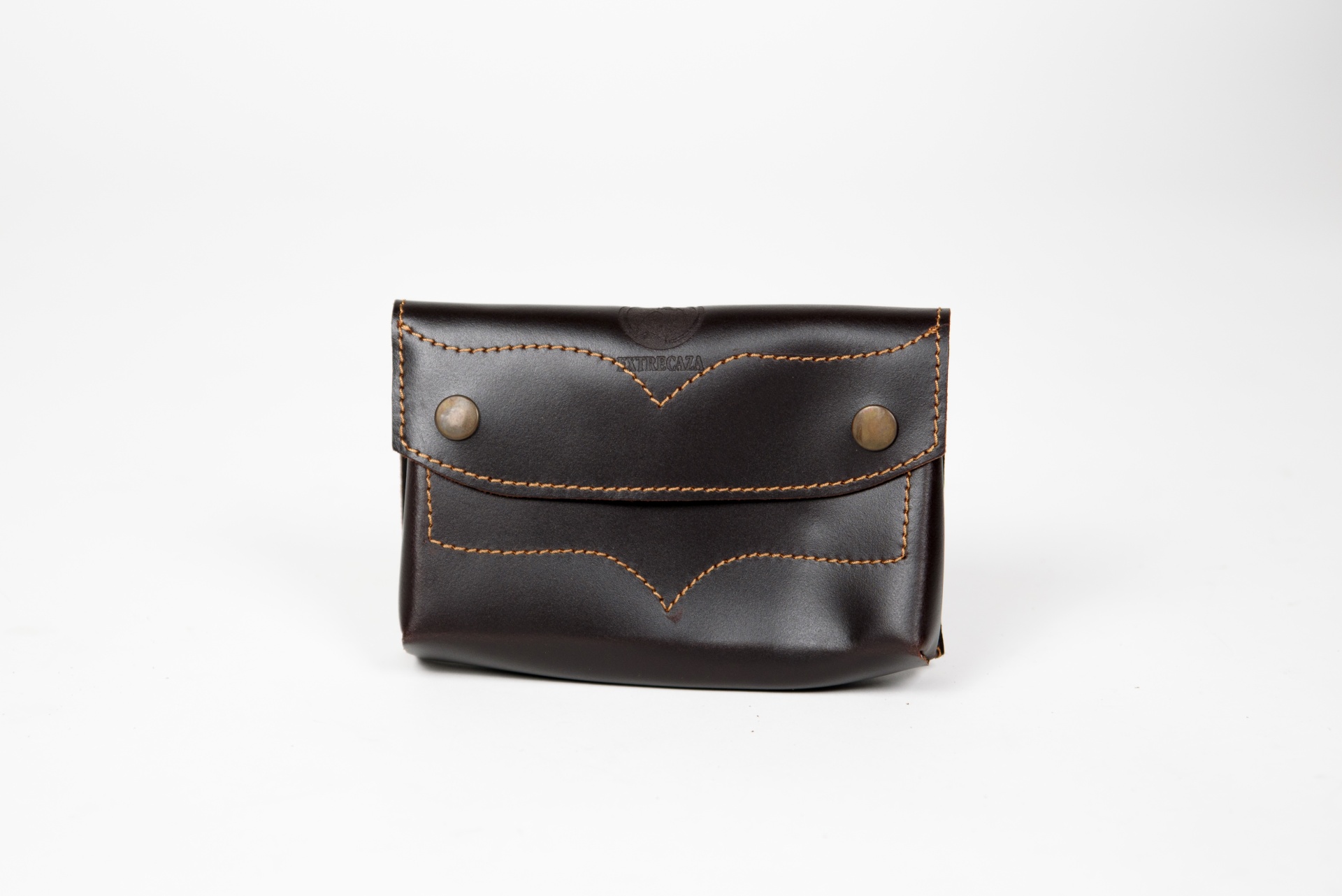 Bolsa para caixa de cartuxos em couro oleado