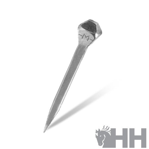 Prego metal prateado com cabeça facetada