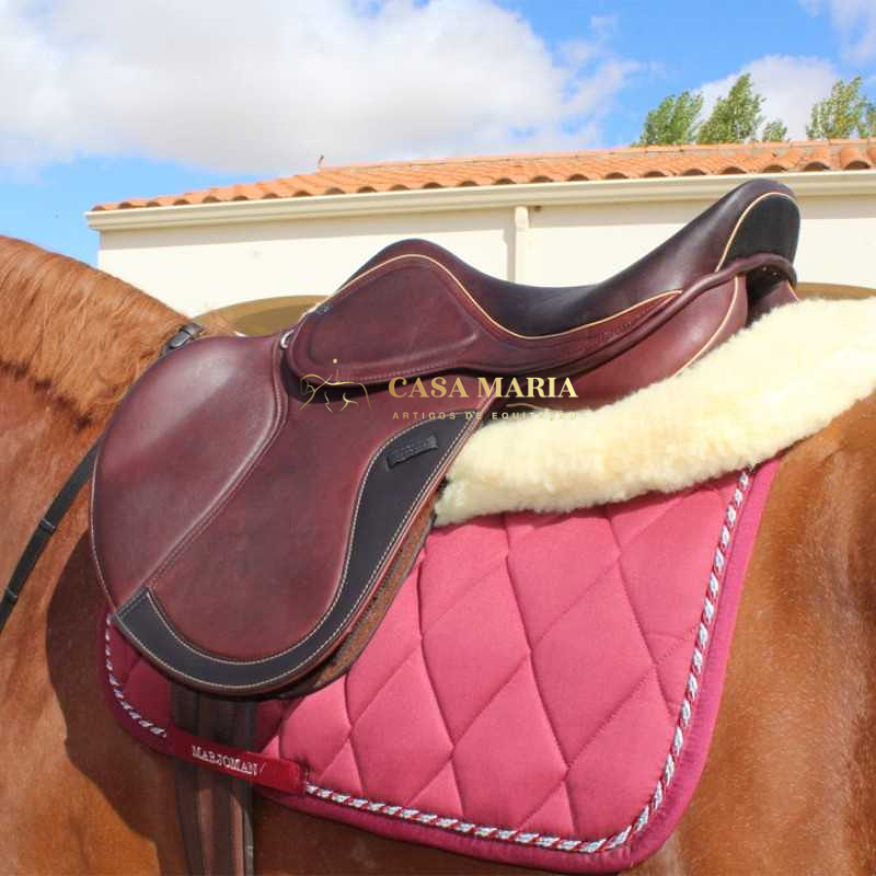 Selim Obstáculos OMEGA em couro com ponte intercambiável