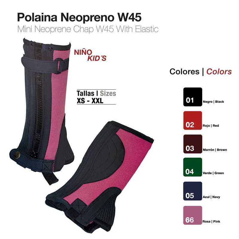 POLAINAS NEOPRENE CRI. W45 PRETO