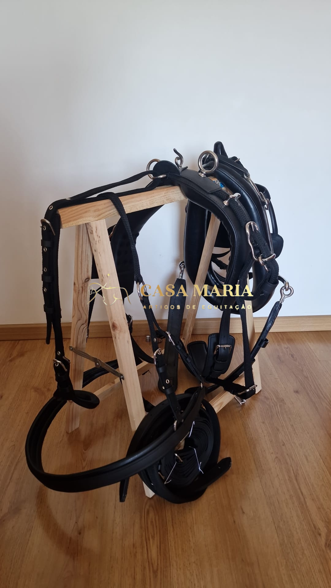 Arreios De Atrelagem C/ Coelheira e Engate Rápido - Pónei