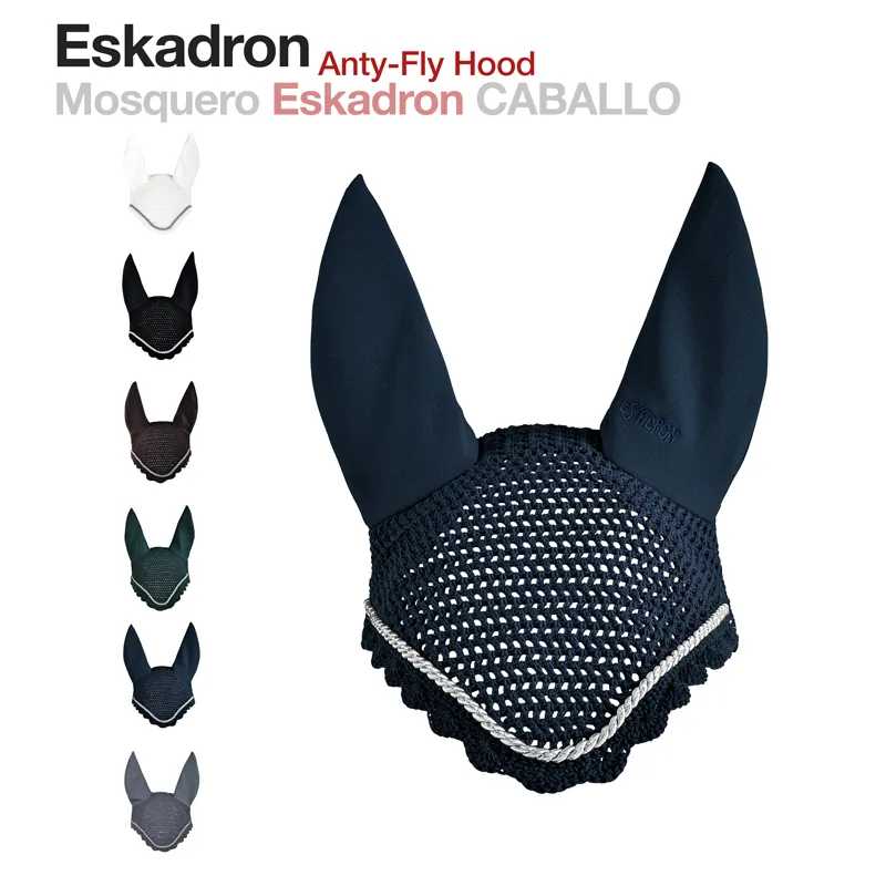 Capuz anti-moscas para cavalo em várias cores da marca Eskadron