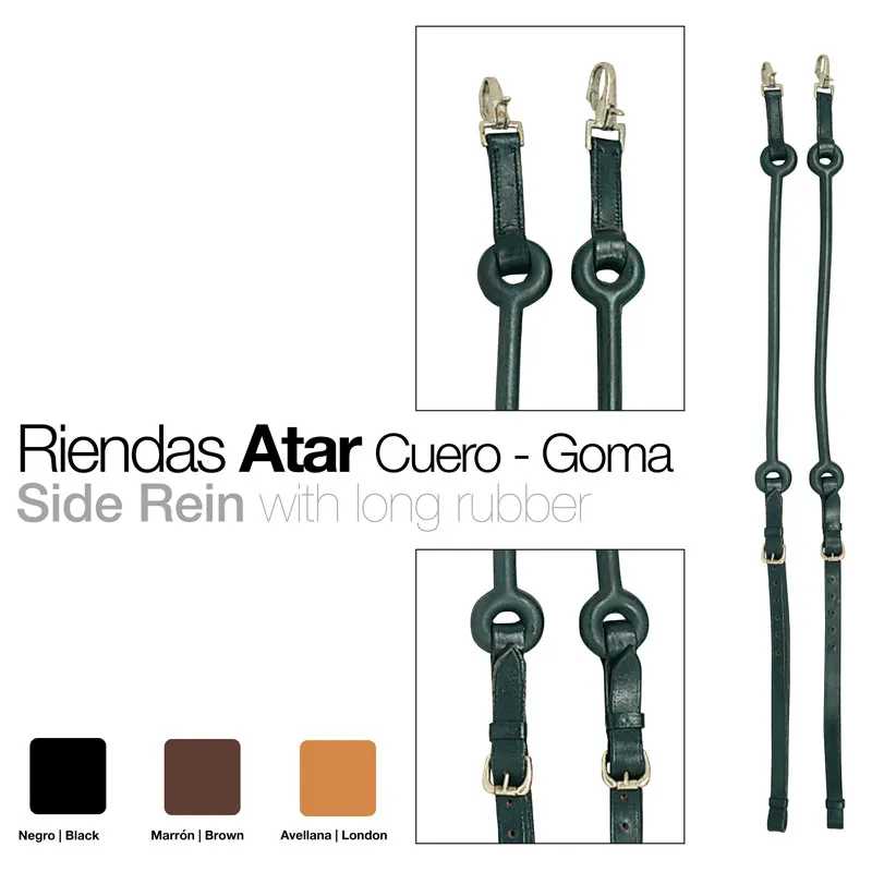 RÉDEAS FIXAS COURO E BORRACHA