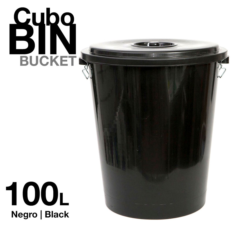 BALDE DE LIXO 100L PRETO