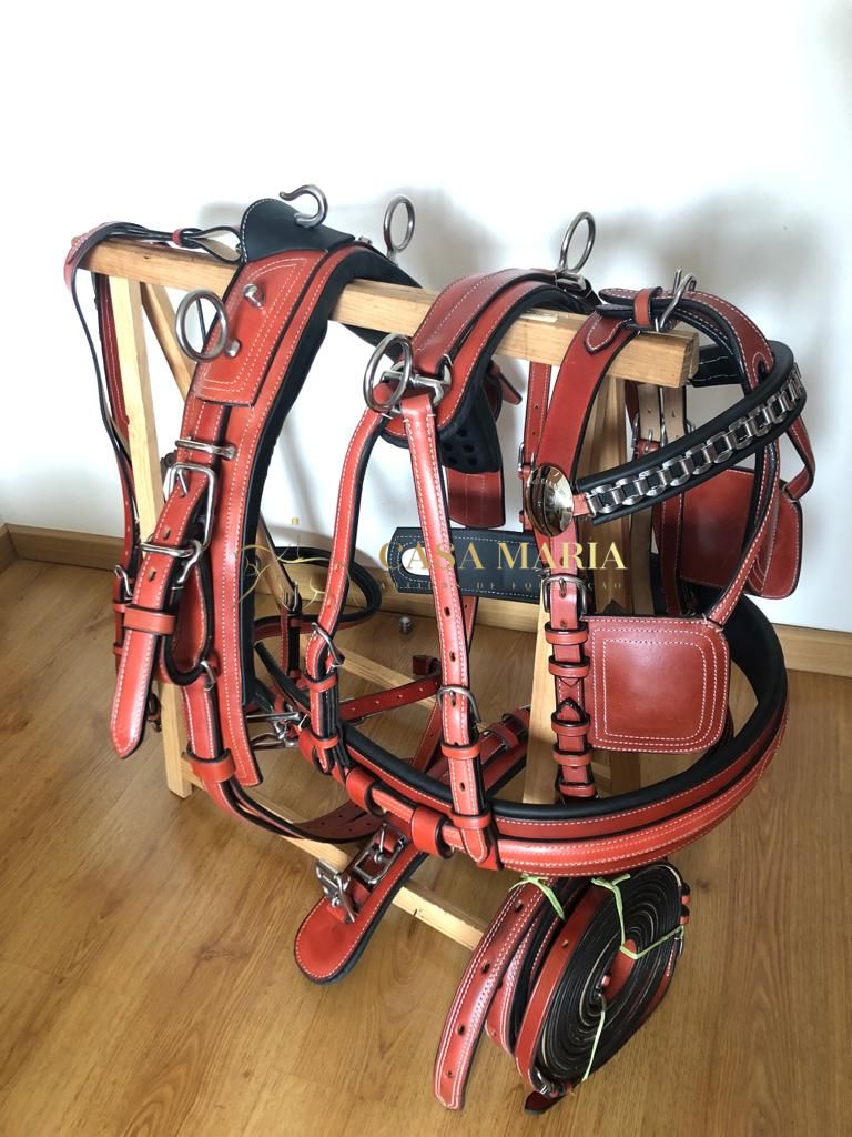 Arreios de Atrelagem Deluxe de Peitoral Engate rápido - Novo Modelo