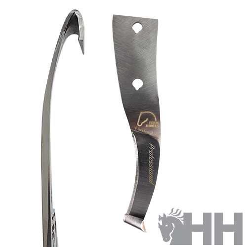 Ferramenta metálica com punho preto e texto Professional