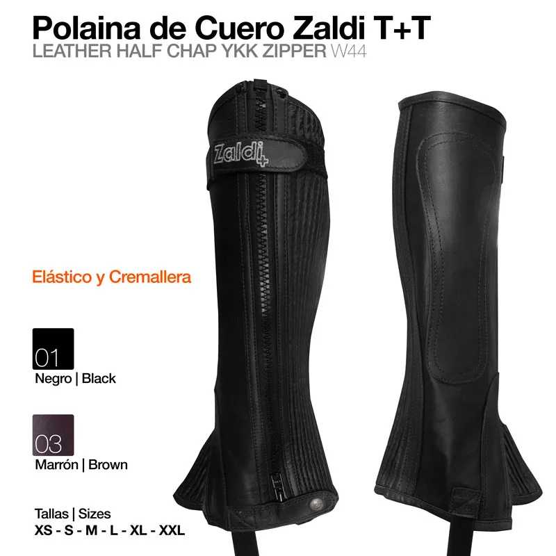 POLAINAS COURO C/ELÁSTICO ZALDI T+T