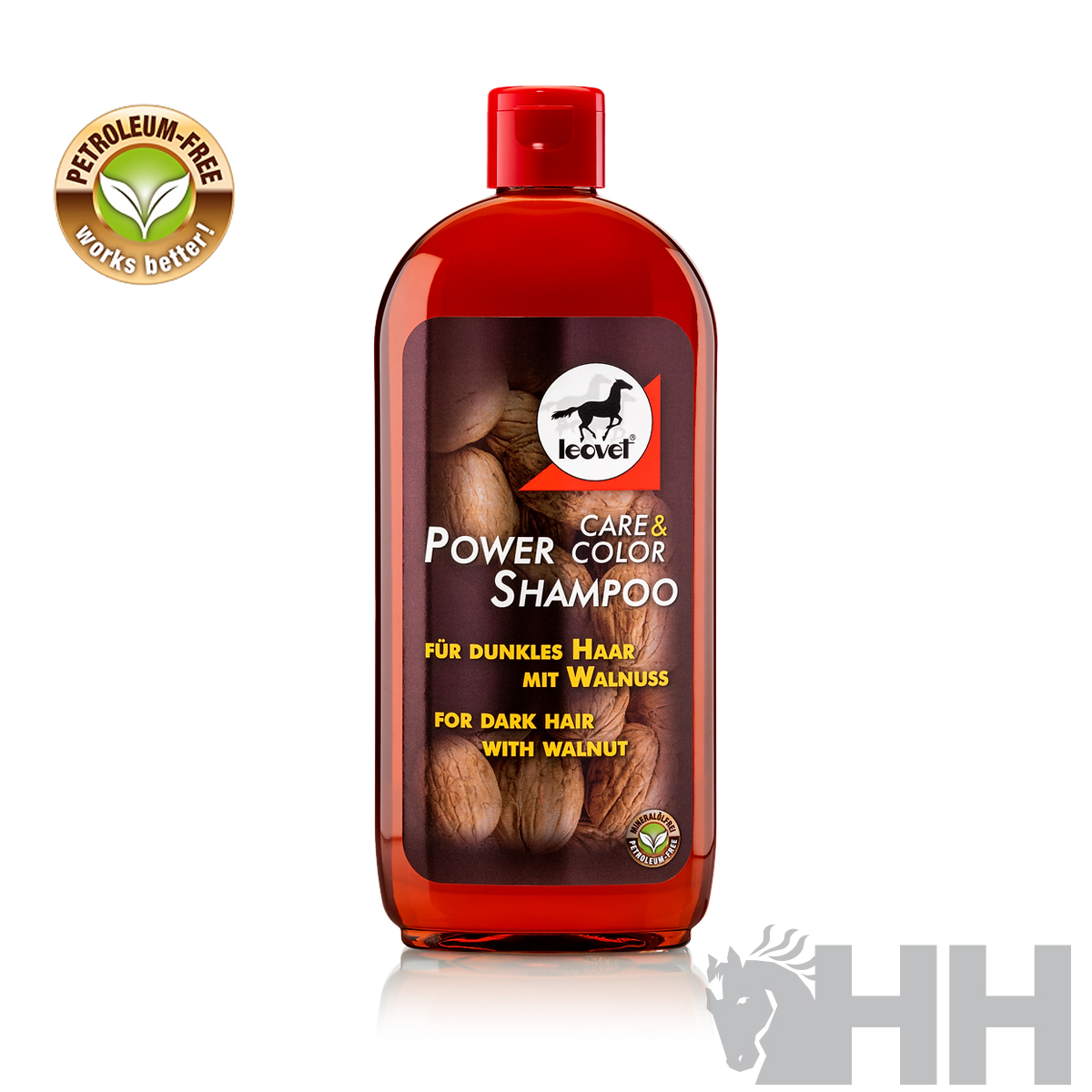 CHAMPÔ LEOVET POWER PARA CAVALOS DE PELAGEM ESCURA